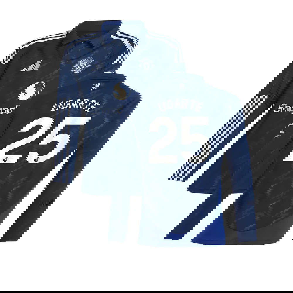2024-2025 Man Utd Long Sleeve Away Shirt (Kids) (Ugarte 25)