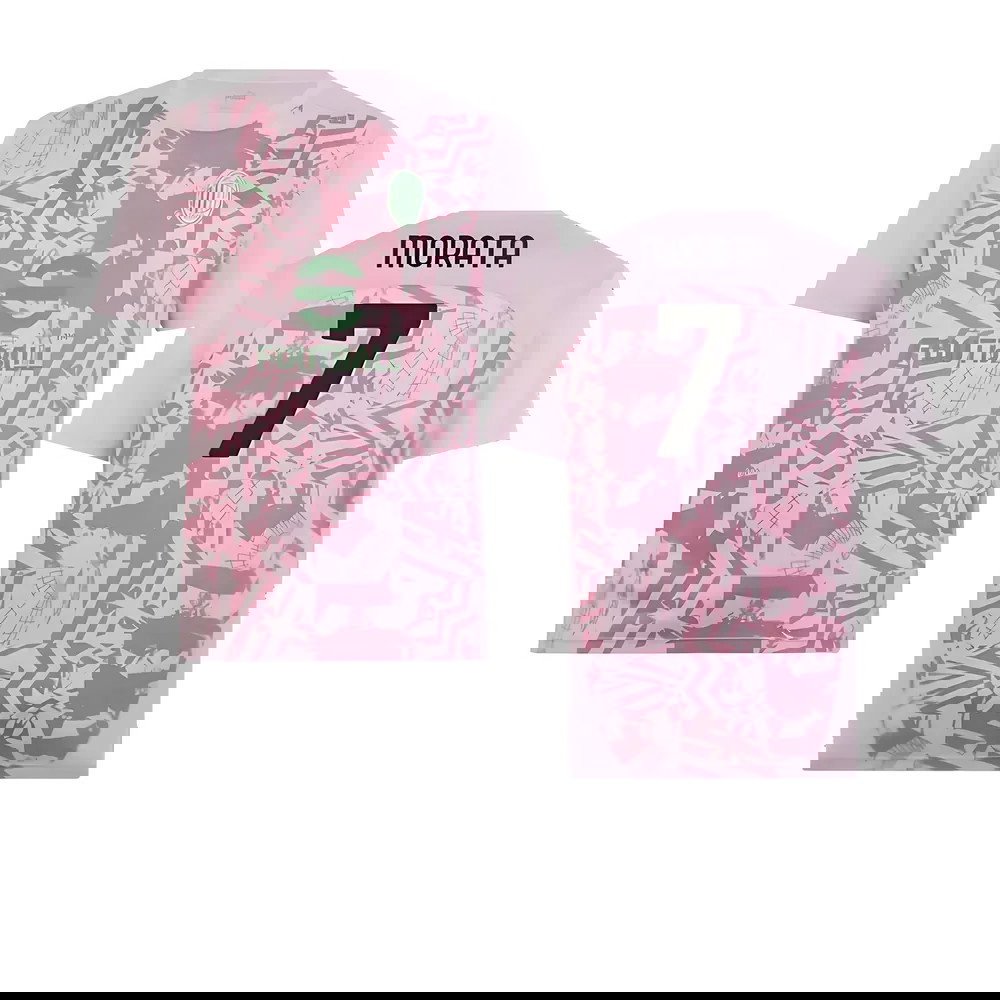 2024-2025 AC Milan Pre-Match Shirt (Grape) (Morata 7)