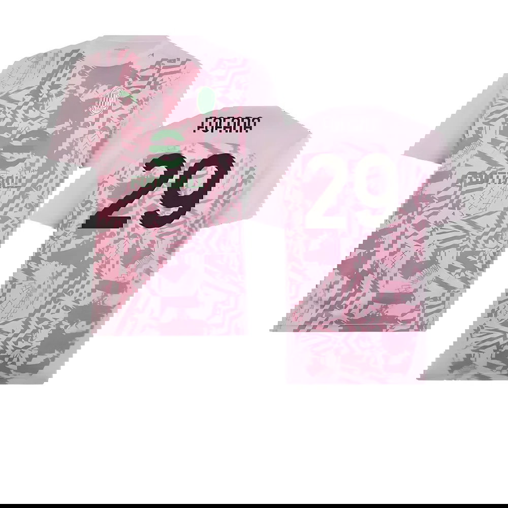 2024-2025 AC Milan Pre-Match Shirt (Grape) (Fofana 29)