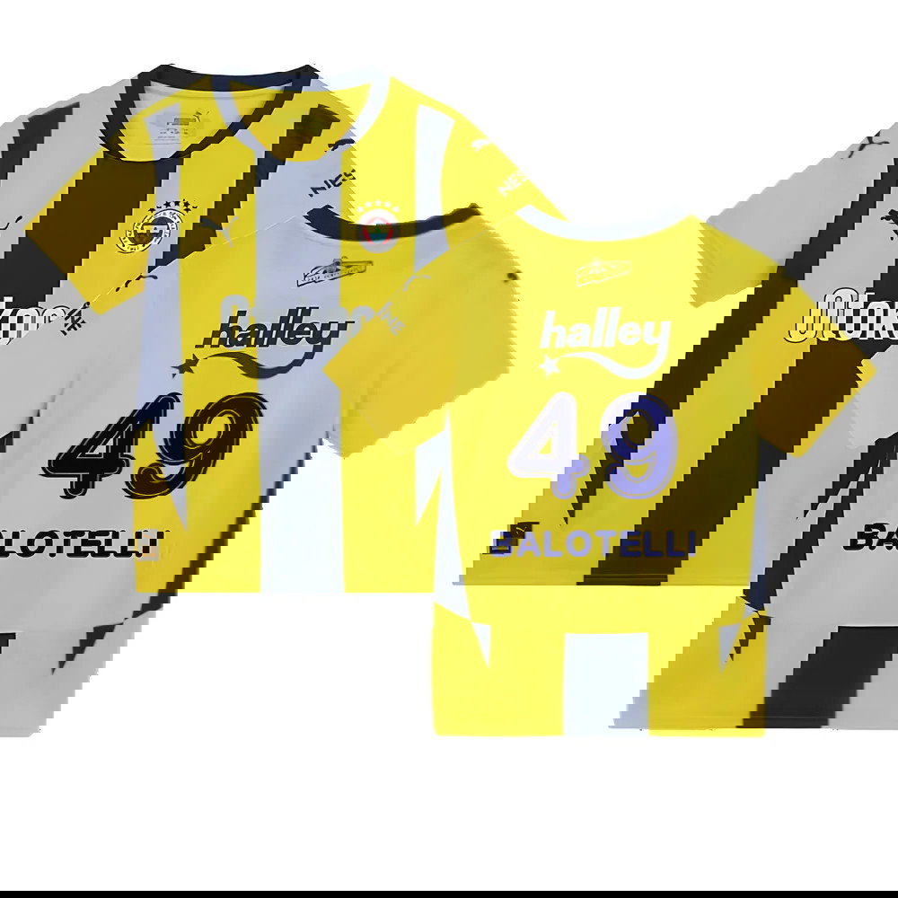 2024-2025 Fenerbahce Home Shirt (Kids) (Balotelli 49)