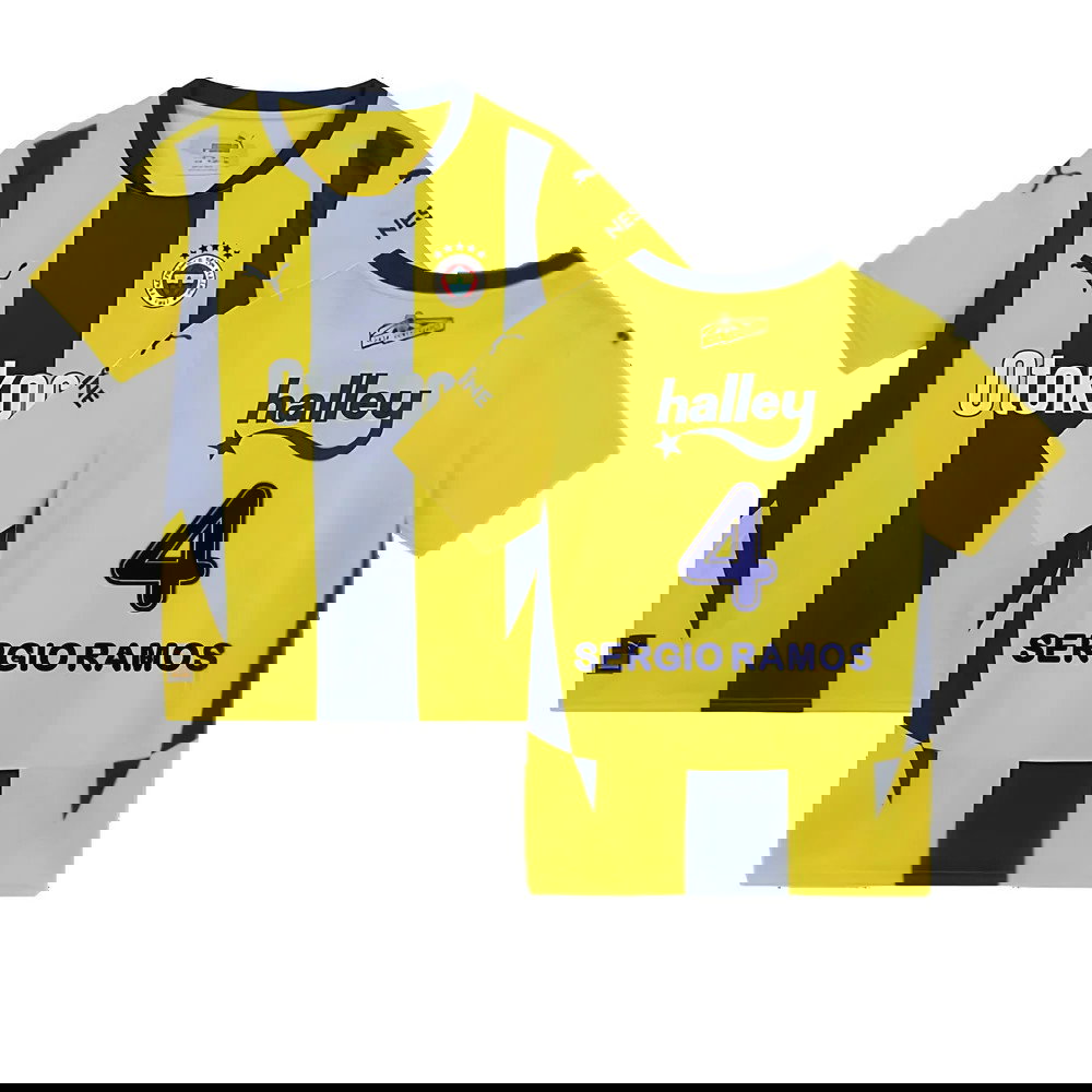 2024-2025 Fenerbahce Home Shirt (Kids) (Sergio Ramos 4)