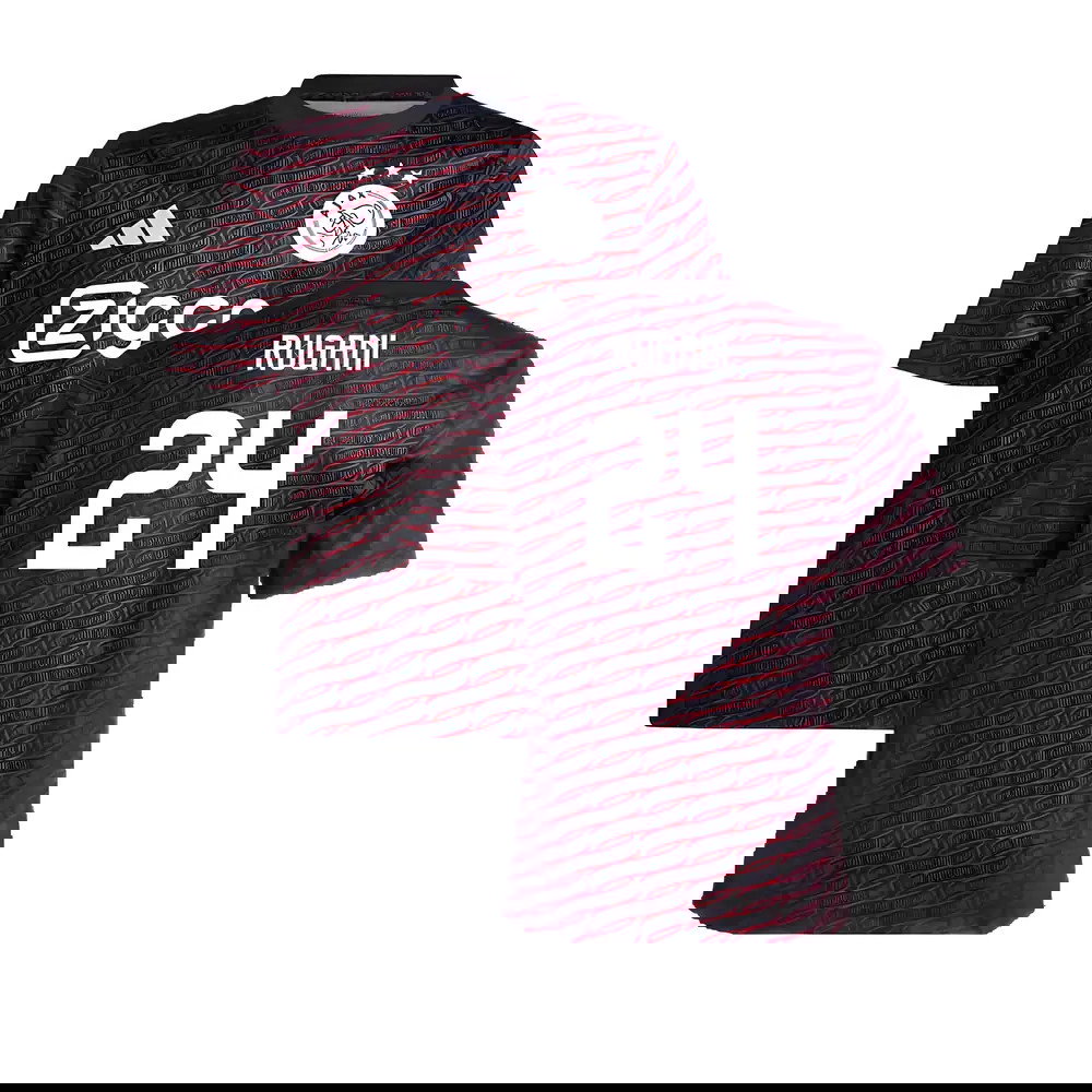 2024-2025 Ajax Pre Match Shirt (Black) - Kids (Rugani 24)
