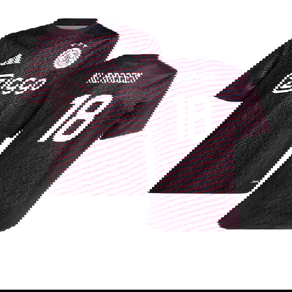 2024-2025 Ajax Pre Match Shirt (Black) - Kids (Klaassen 18)