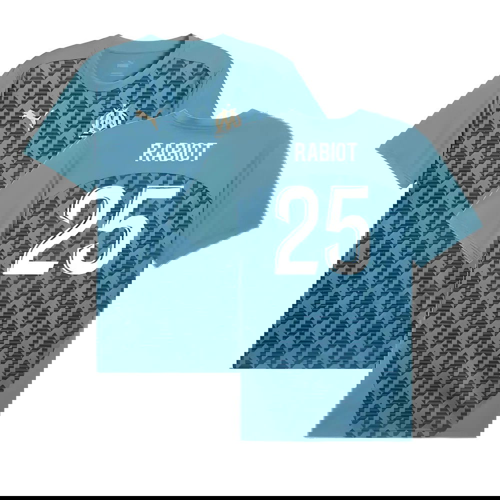 2024-2025 Marseille Pre-Match Shirt (Bold Blue) (Rabiot 25)