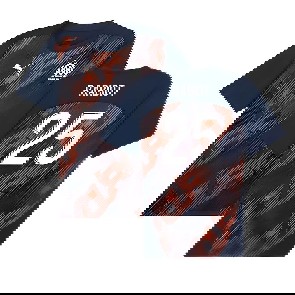 2024-2025 Marseille Pre-Match Shirt (Club Navy) (Rabiot 25)