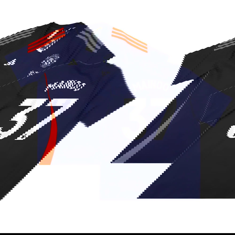 2024-2025 Man Utd Training Tee (Night Indigo) (Mainoo 37)