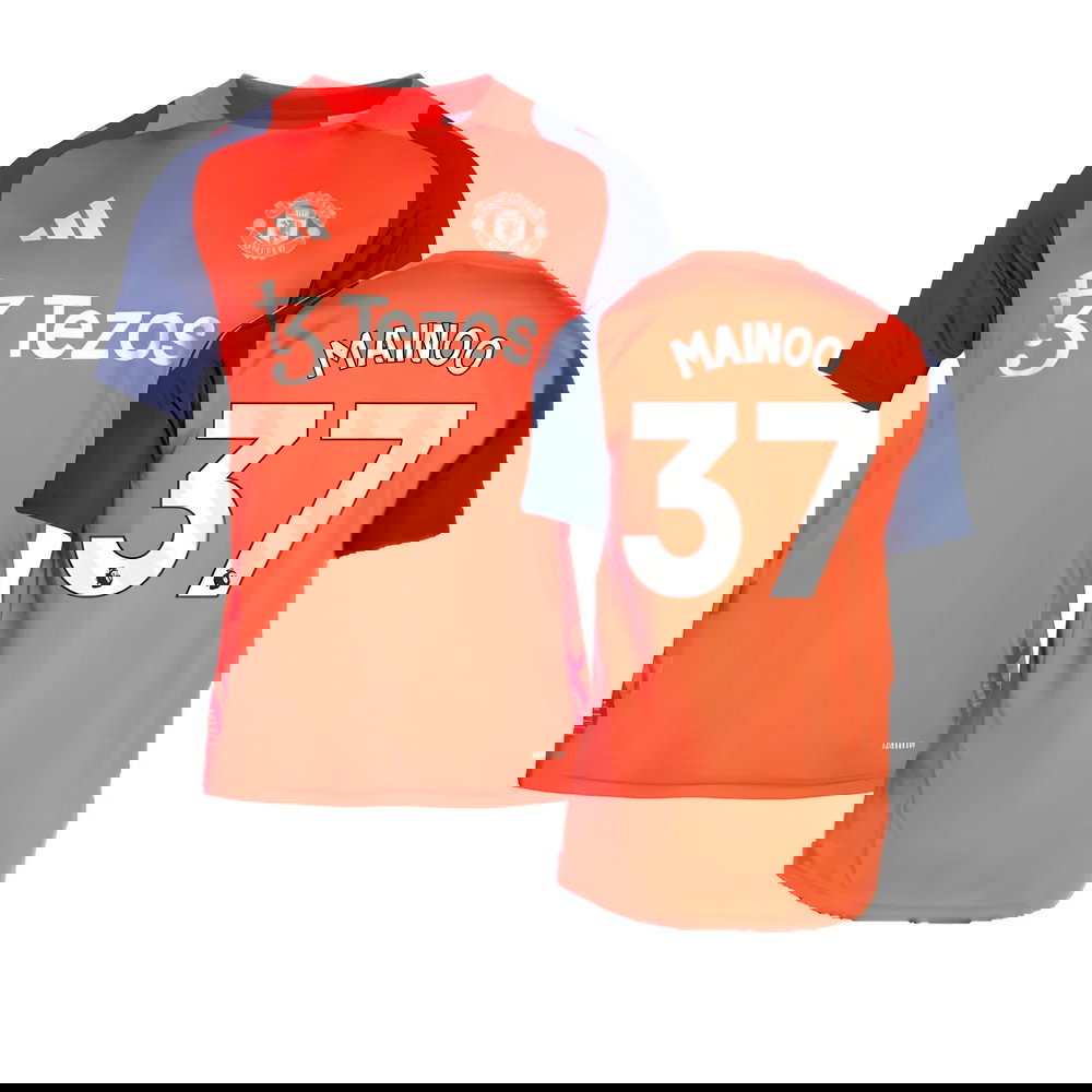 2024-2025 Man Utd Training Jersey (Red) (Mainoo 37)