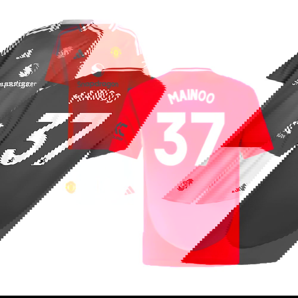 2024-2025 Man Utd Home Mini Kit (Mainoo 37)