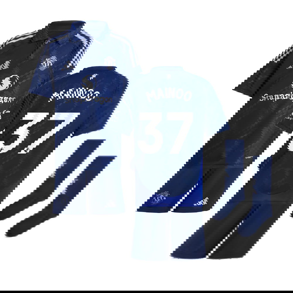 2024-2025 Man Utd Away Mini Kit (Mainoo 37)