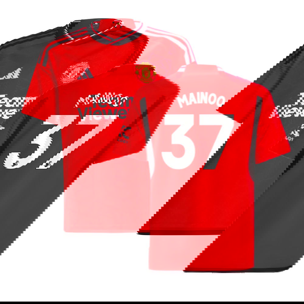 2023-2024 Man Utd Home Shirt (Kids) (Mainoo 37)