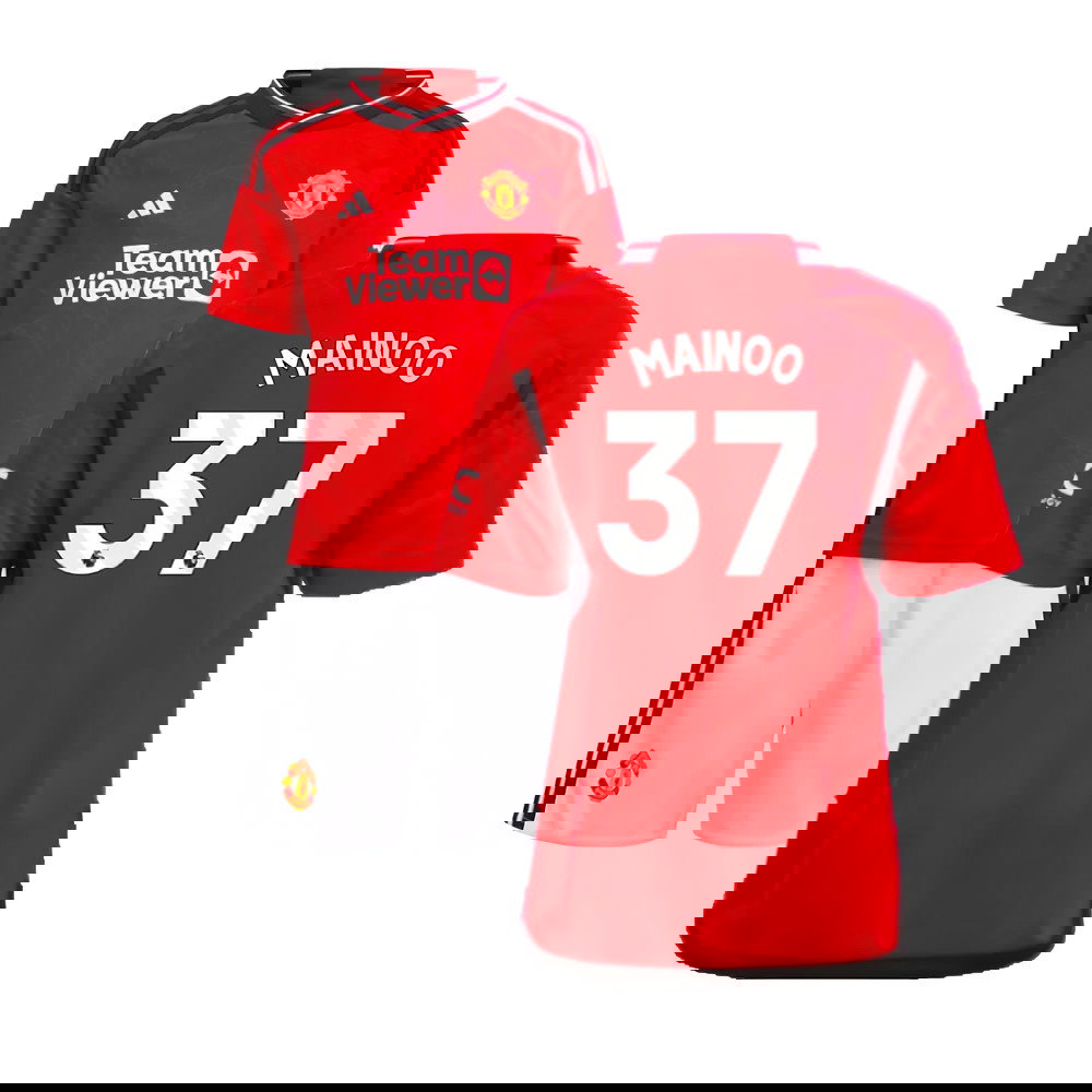 2023-2024 Man Utd Home Mini Kit (Mainoo 37)