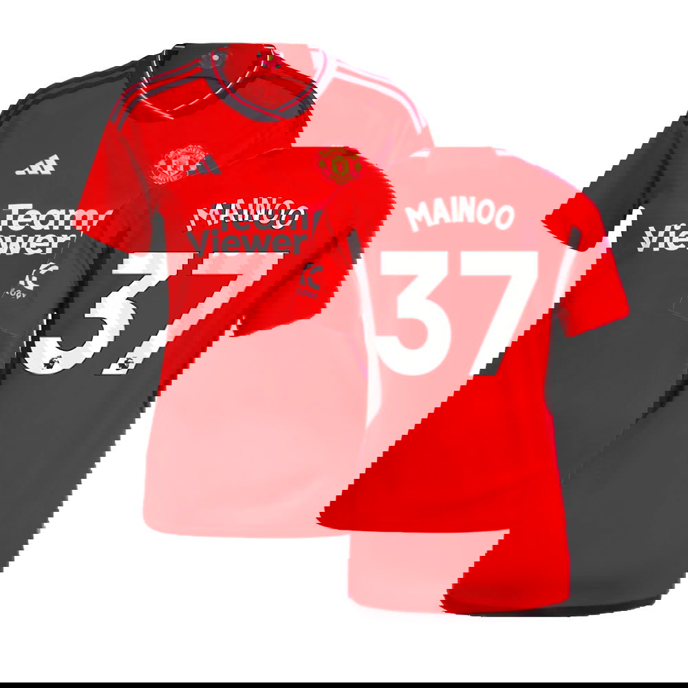 2023-2024 Man Utd Home Shirt (Ladies) (Mainoo 37)