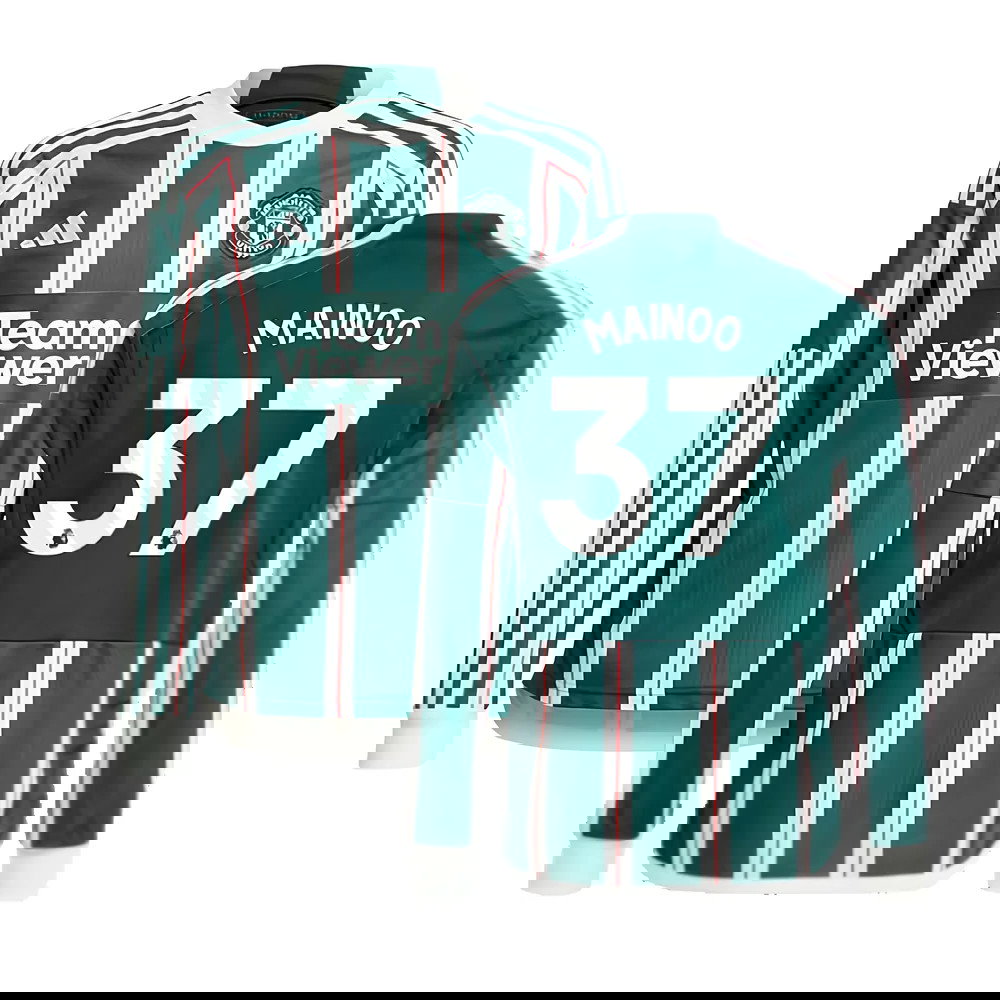 2023-2024 Man Utd Away Long Sleeve Shirt (Kids) (Mainoo 37)