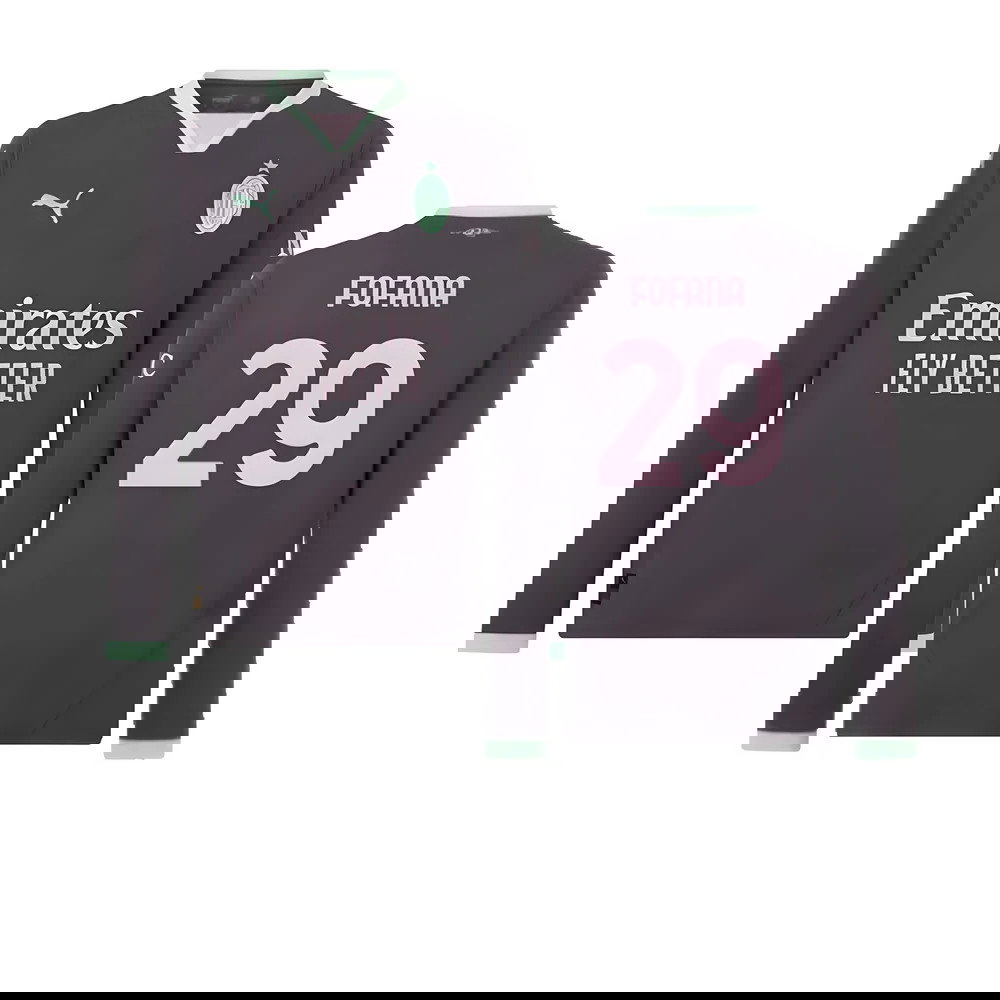 2024-2025 AC Milan Third Long Sleeve Shirt (Fofana 29)