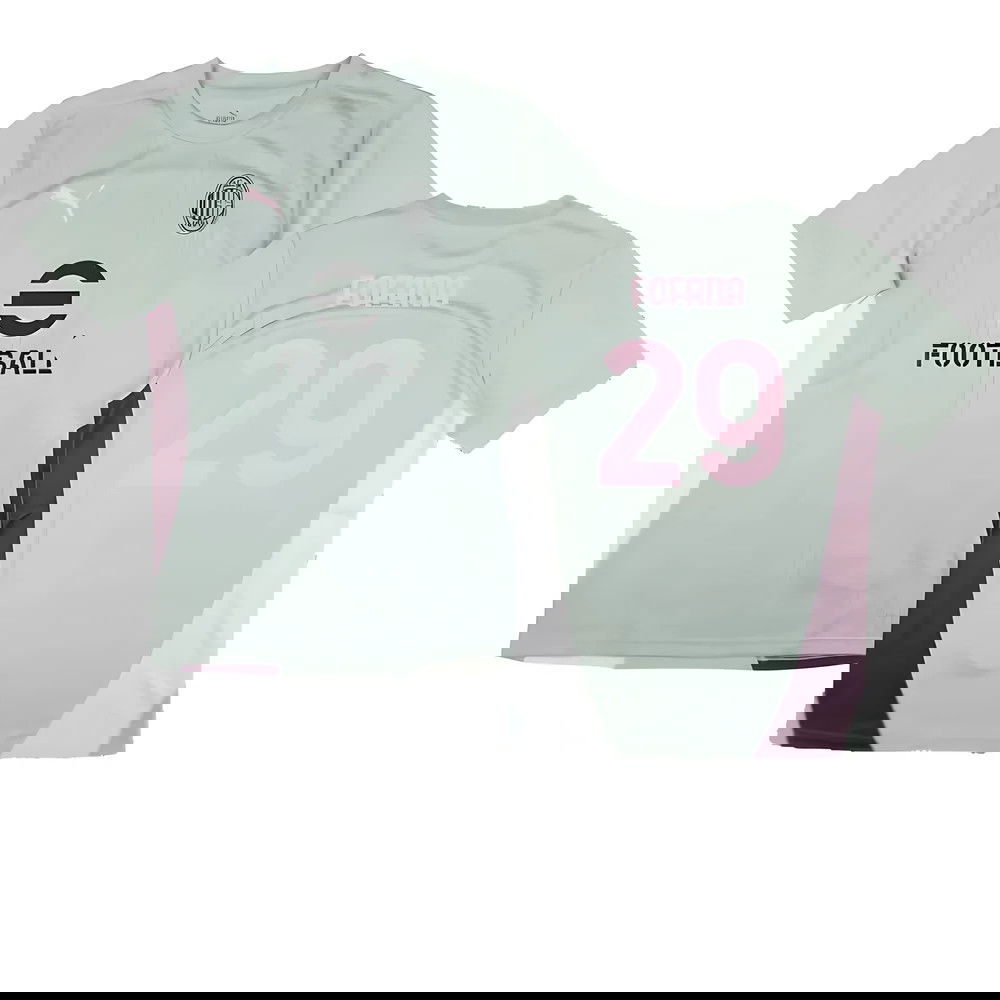 2024-2025 AC Milan Training Shirt (Green Fog) (Fofana 29)