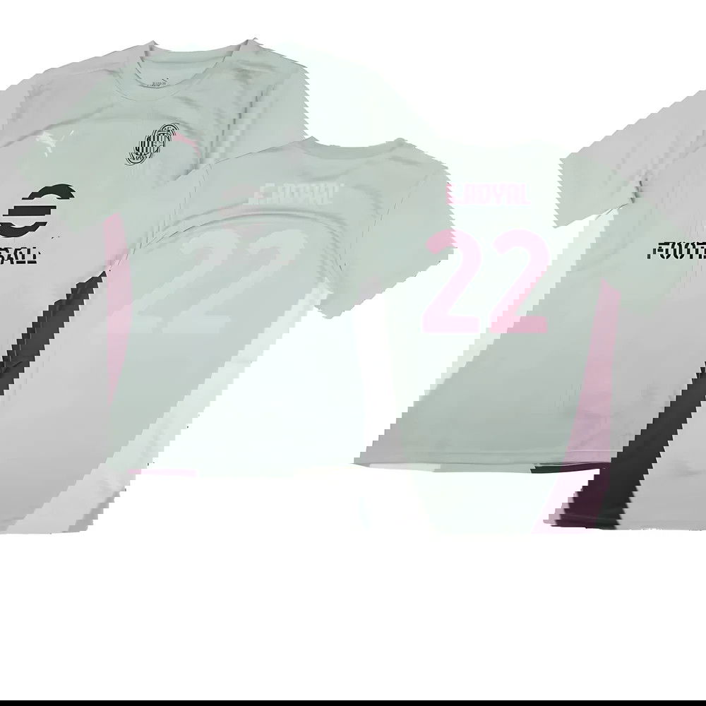 2024-2025 AC Milan Training Shirt (Green Fog) (E.Royal 22)