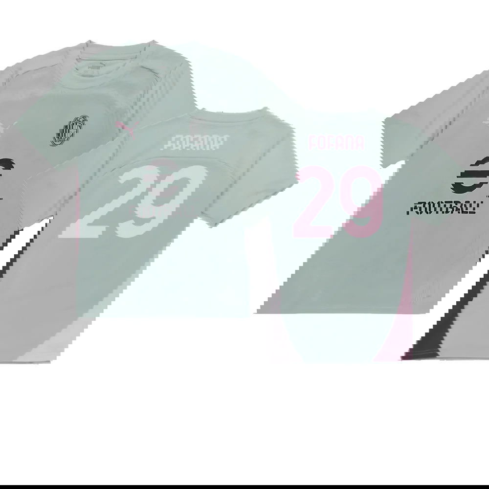 2024-2025 AC Milan Training Shirt (Green Fog) - Kids (Fofana 29)