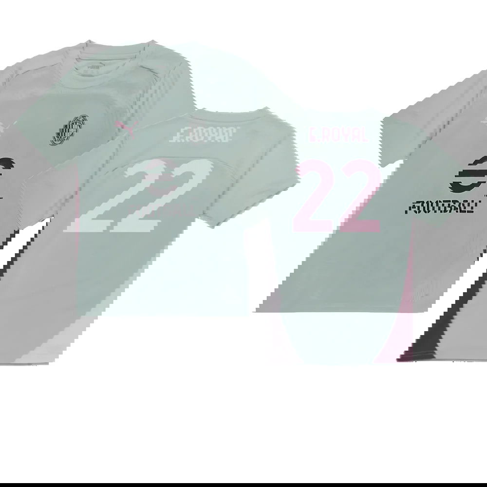 2024-2025 AC Milan Training Shirt (Green Fog) - Kids (E.Royal 22)