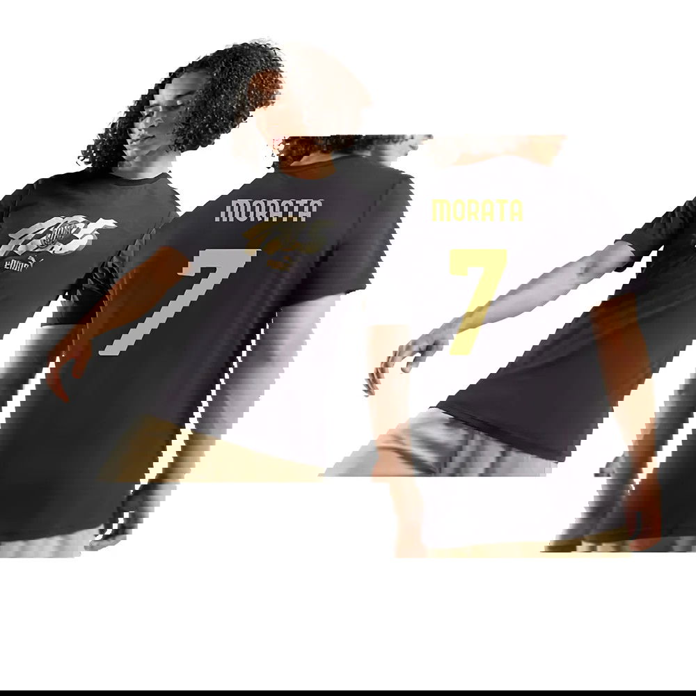 AC Milan 125th Anniversary ftblCulture Tee (Black) (Morata 7)