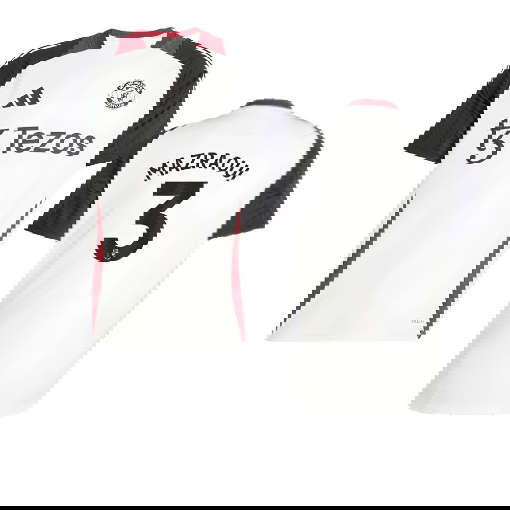 2024-2025 Man Utd Training Jersey (Off White) (Mazraoui 3)