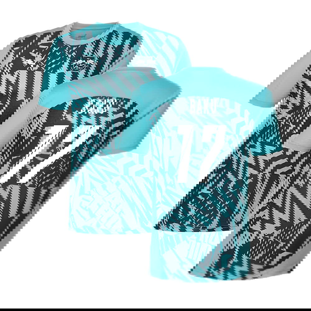 2024-2025 Red Bull Leipzig Pre-Match SS Shirt (Aqua) (Baku 17)