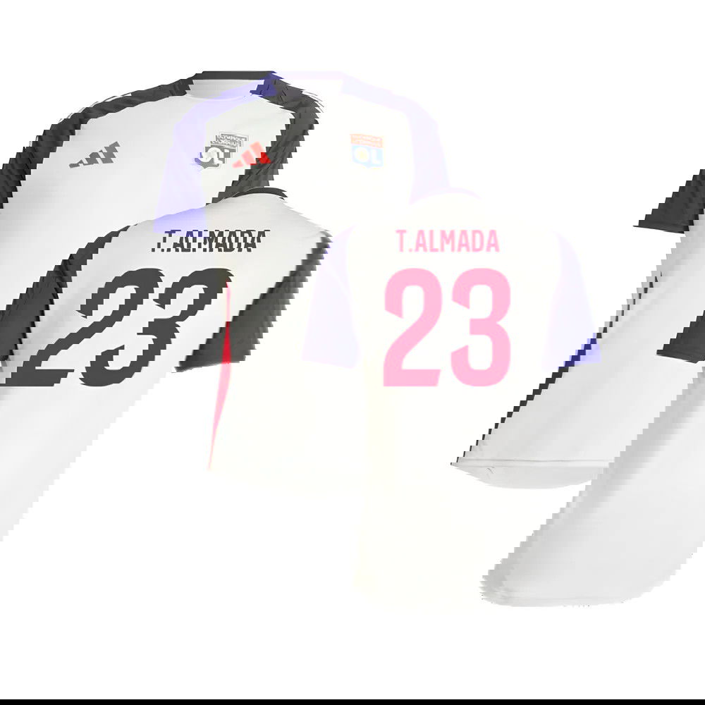 2024-2025 Olympique Lyon Training Jersey (White Tint) (T.Almada 23)