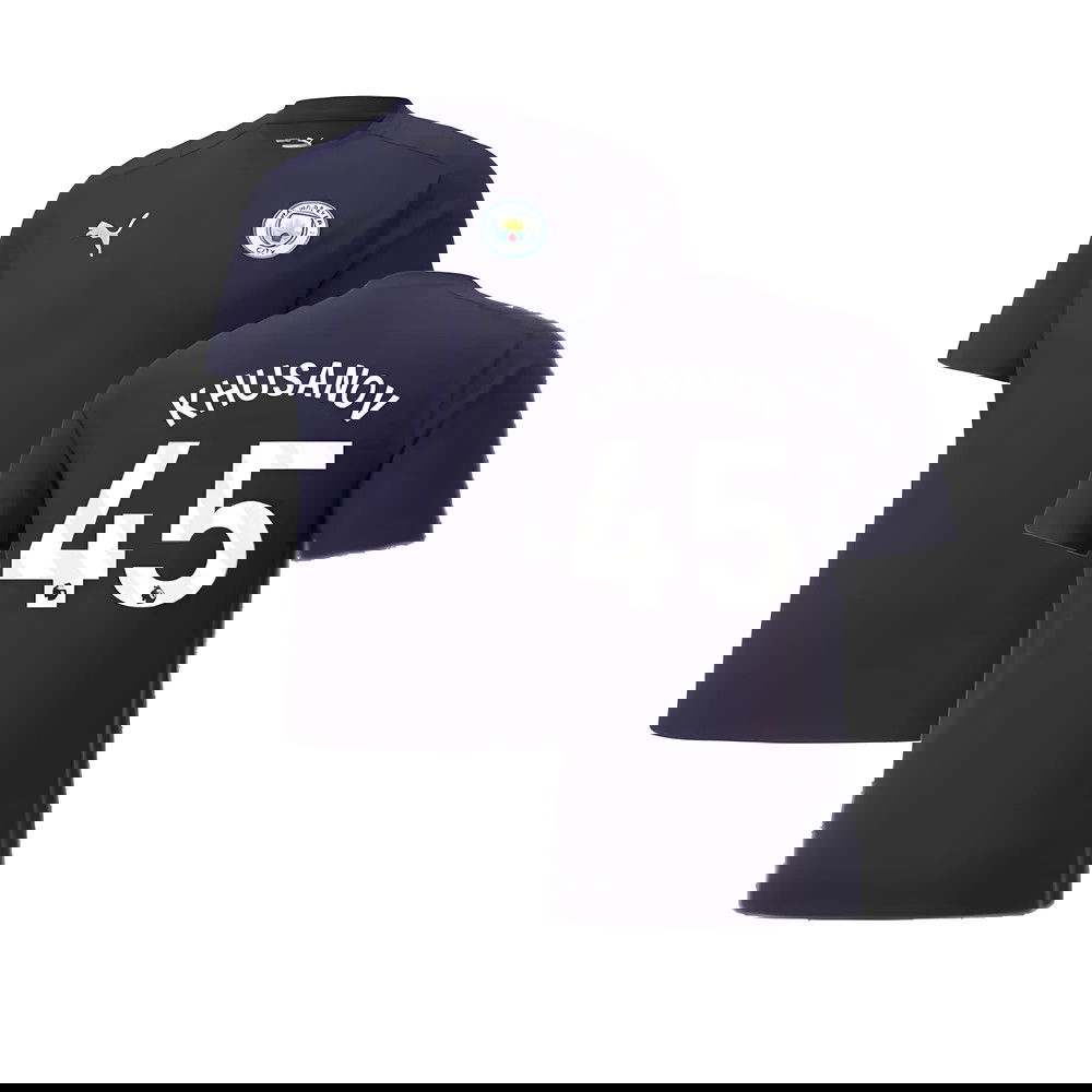 2024-2025 Man City Casuals Tee (Navy) (Khusanov 45)