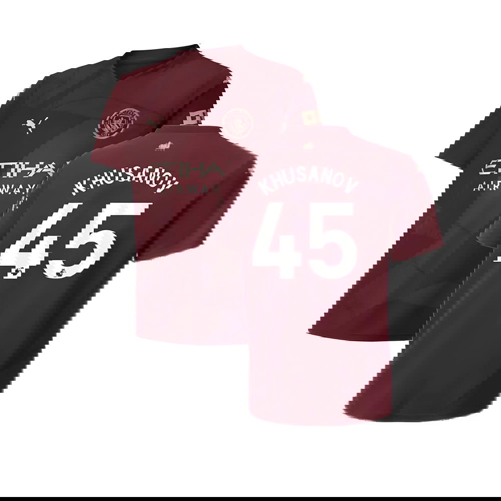 2024-2025 Man City Third Shirt (Kids) (Khusanov 45)