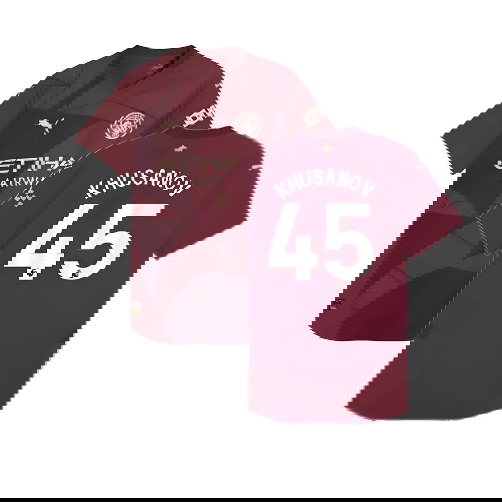 2024-2025 Man City Third Authentic Shirt (Khusanov 45)