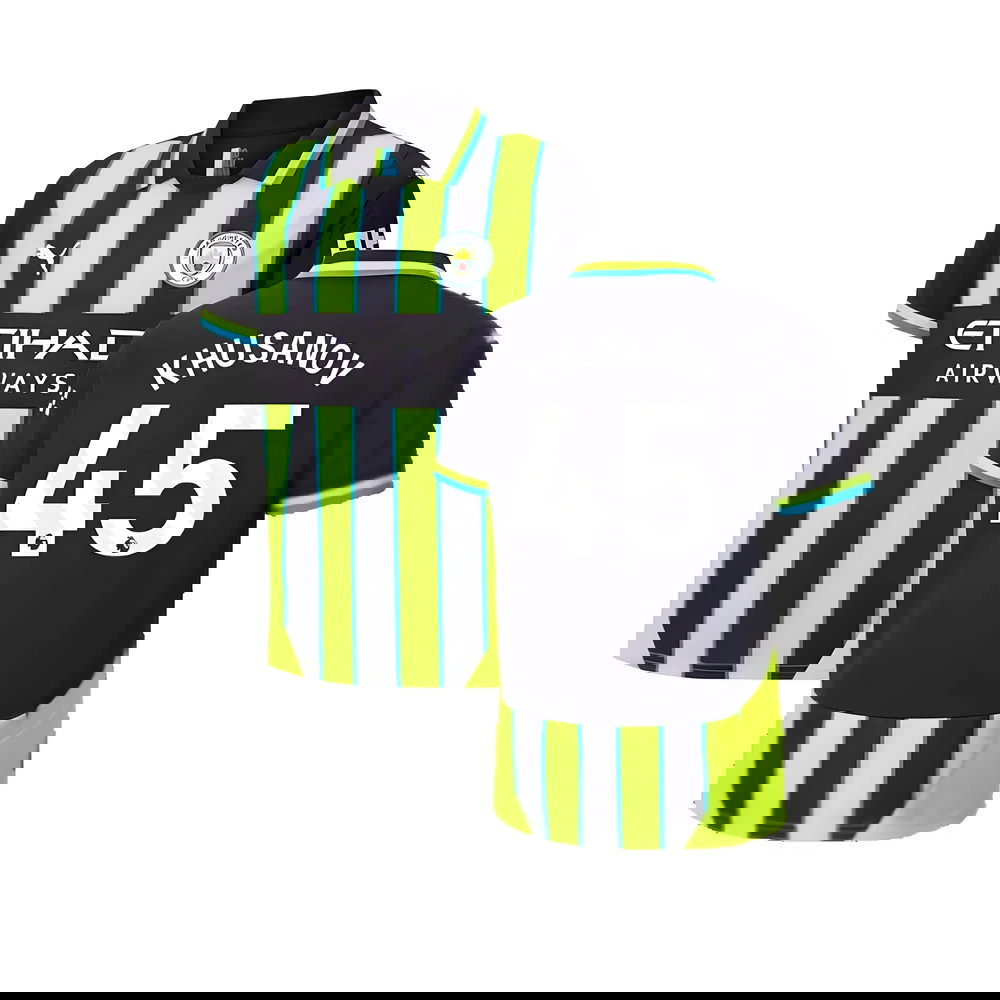 2024-2025 Man City Away Shirt (Kids) (Khusanov 45)