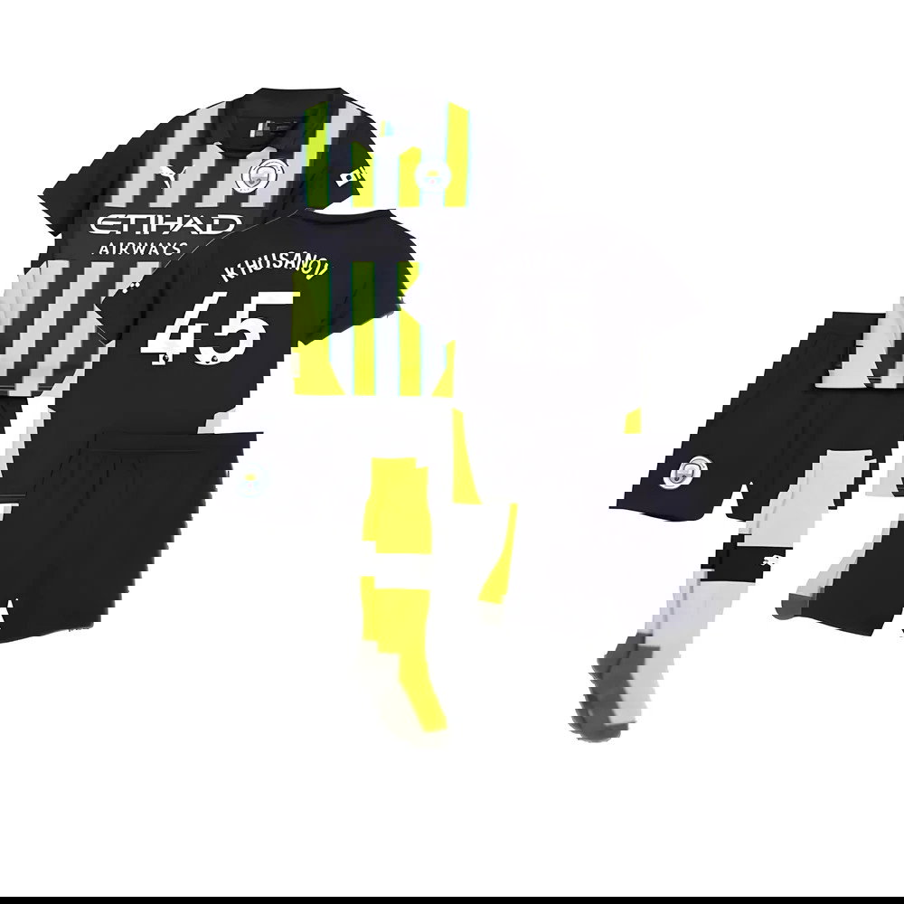 2024-2025 Man City Away Mini Kit (Khusanov 45)