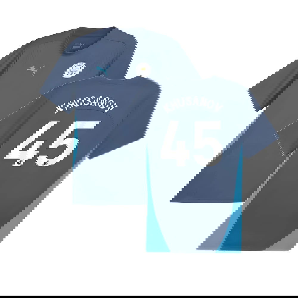 2024-2025 Man City Training Shirt (Inky Blue) (Khusanov 45)