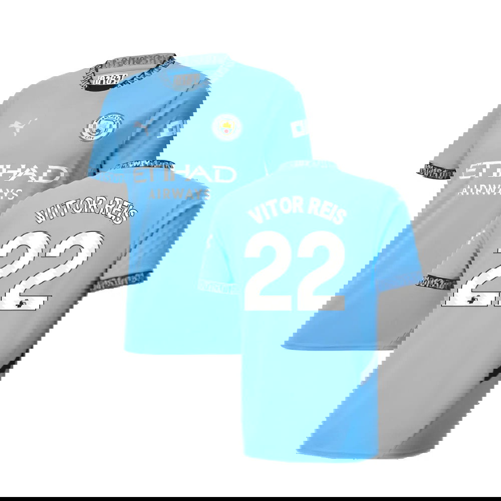 2024-2025 Man City Home Shirt (Vitor Reis 22)