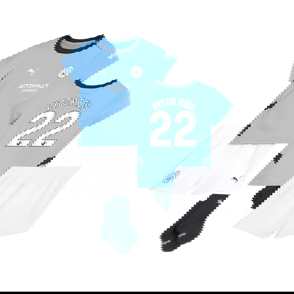 2024-2025 Man City Home Baby Kit (Vitor Reis 22)