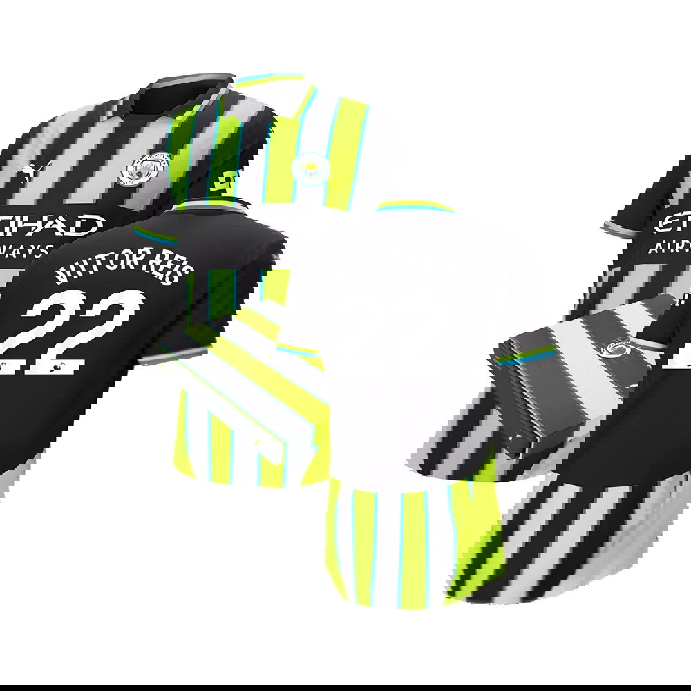 2024-2025 Man City Away Authentic Shirt w/packaging (Vitor Reis 22)