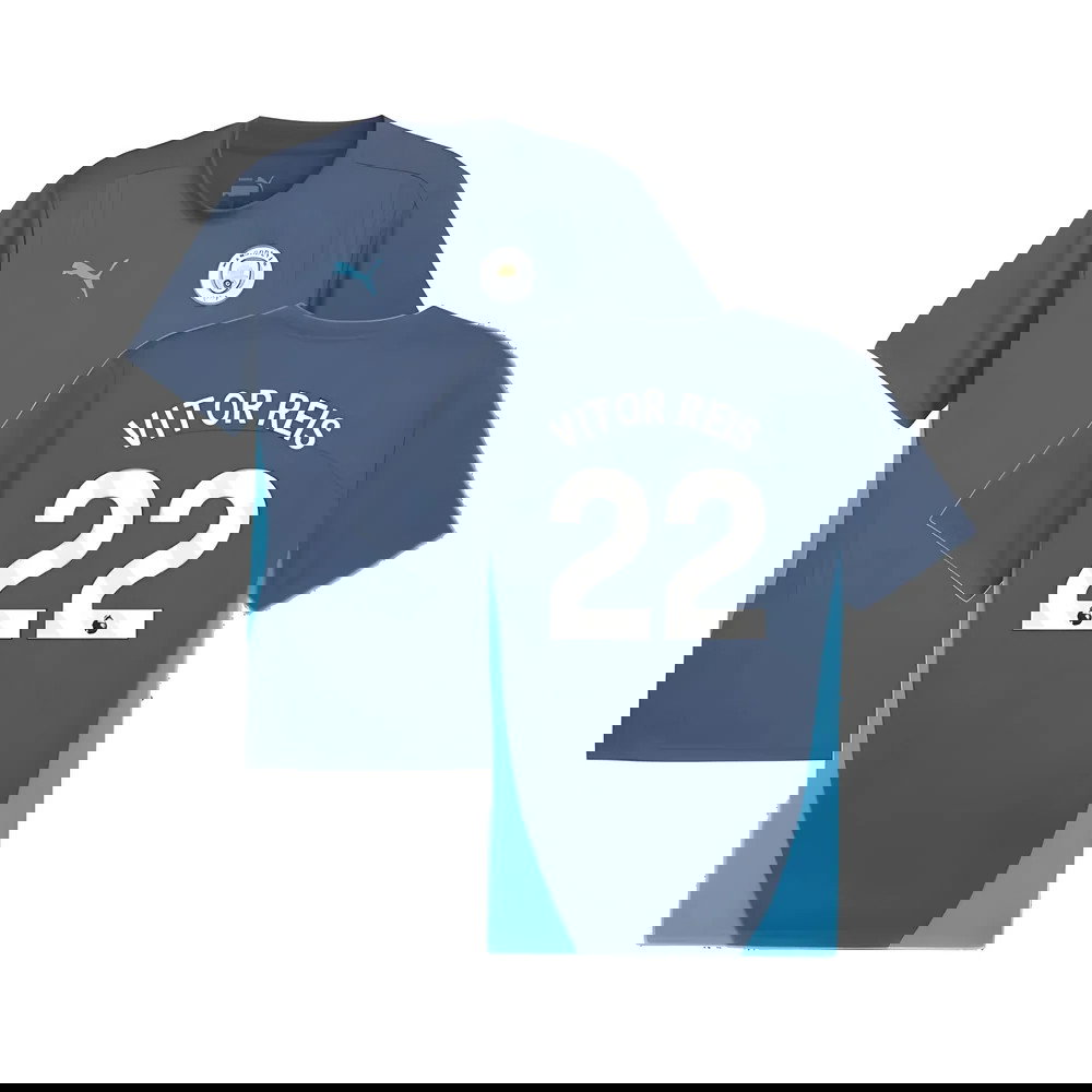 2024-2025 Man City Training Shirt (Inky Blue) (Vitor Reis 22)