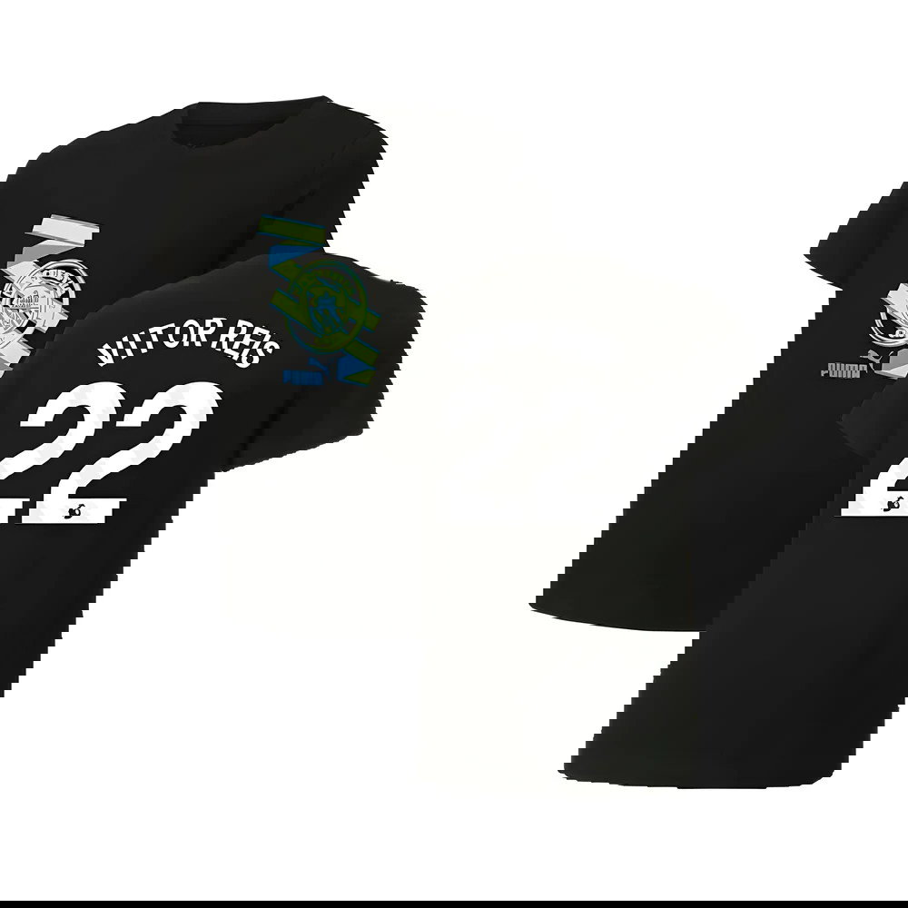 2024-2025 Man City ftblCulture Tee (Black) (Vitor Reis 22)