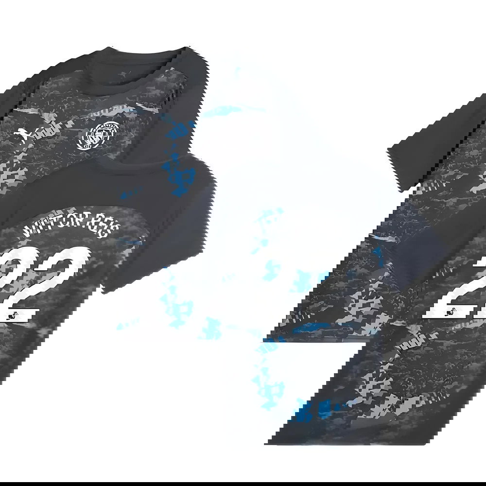 2024-2025 Man City Prematch SS Jersey (Strong Gray) - Kids (Vitor Reis 22)