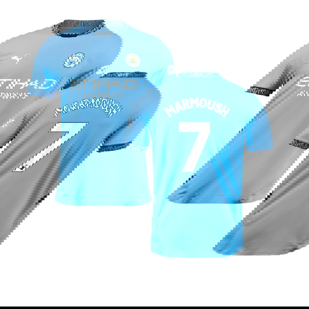 2024-2025 Man City Home Authentic Shirt with packaging (Marmoush 7)