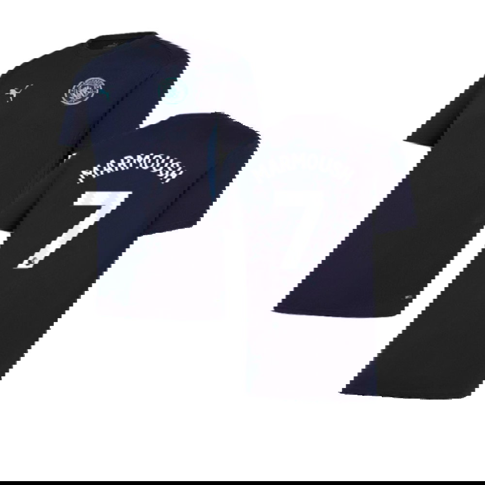 2024-2025 Man City Training Shirt (Inky Blue) - Kids (Marmoush 7)