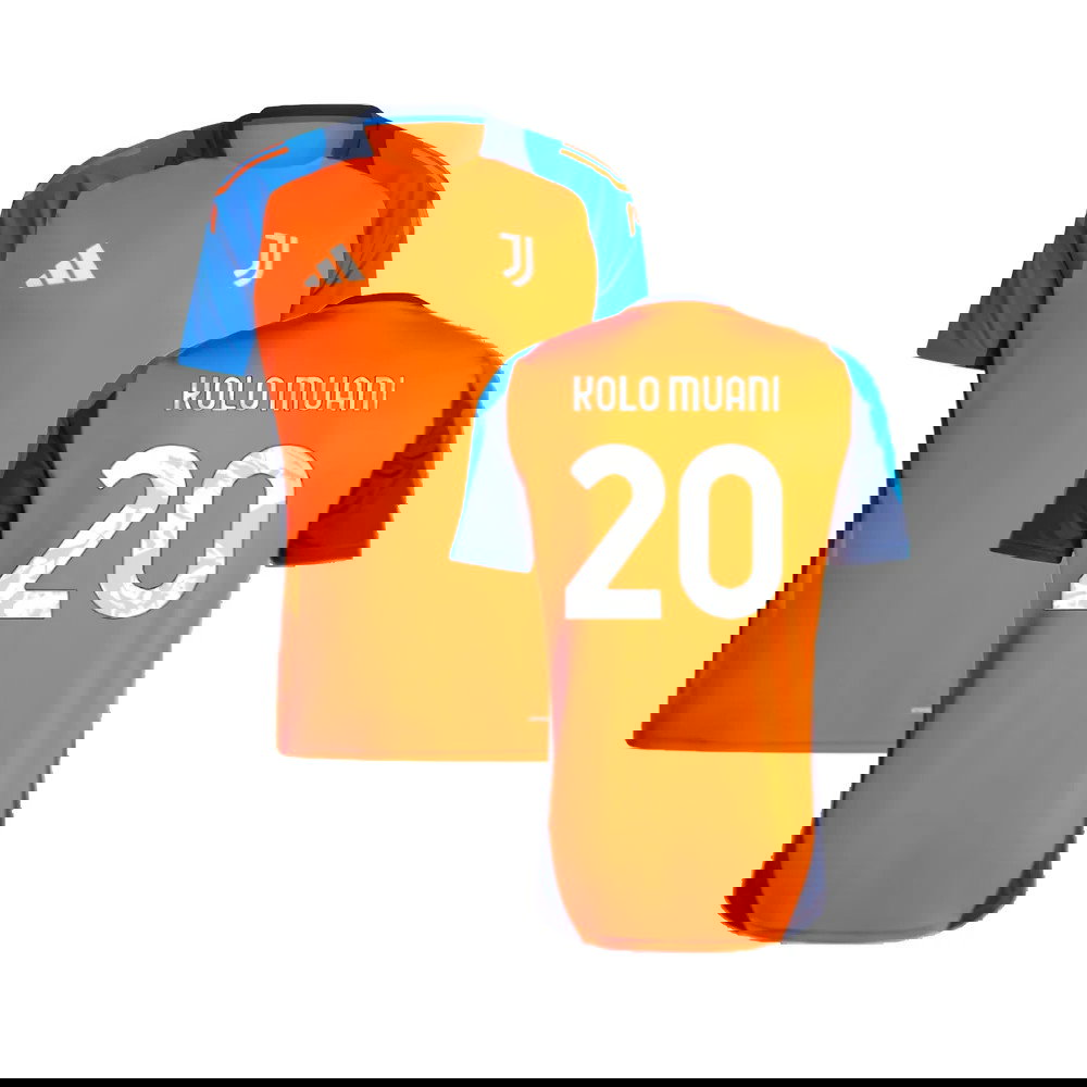 2024-2025 Juventus Training Jersey (Orange) (Kolo Muani 20)