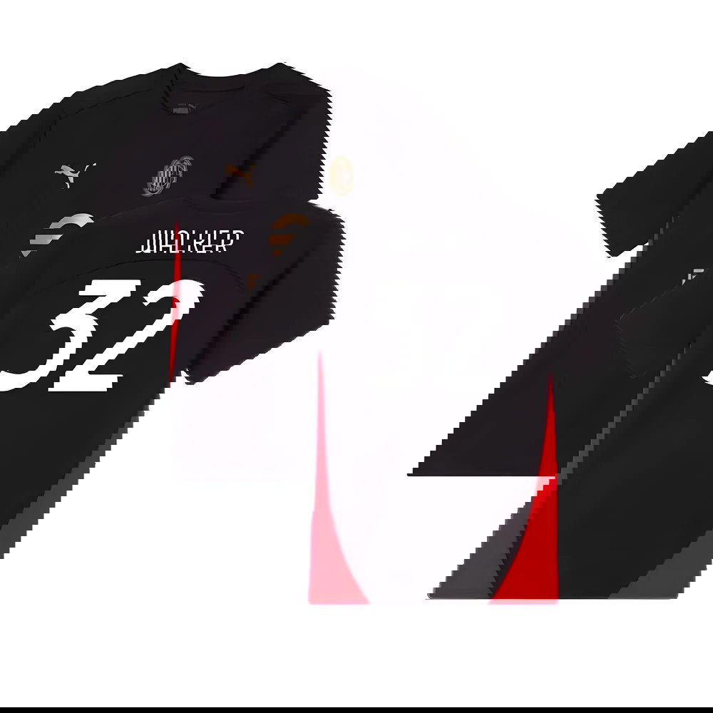 2024-2025 AC Milan Training Shirt (Black) - Kids (Walker 32)