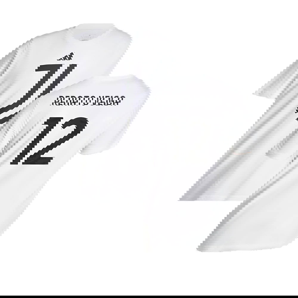 2024-2025 Juventus DNA Graphic Tee (White) (Renato Veiga 12)
