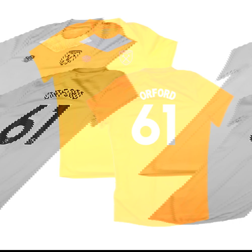 2024-2025 West Ham Training Jersey (Orange) - Kids (Orford 61)