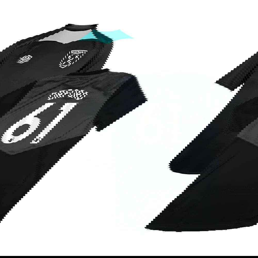 2024-2025 West Ham Training Jersey (Black) - Kids (Orford 61)