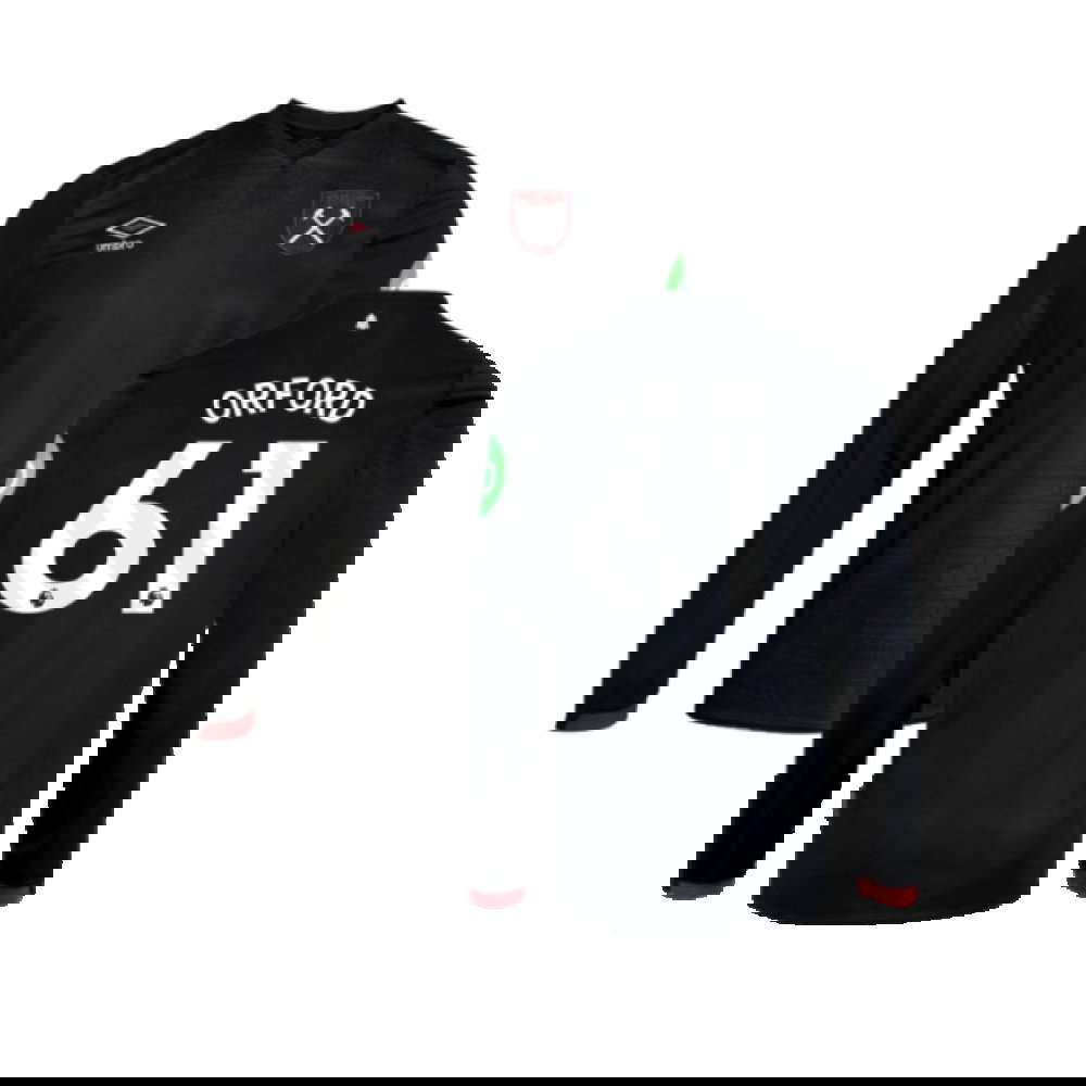 2024-2025 West Ham Long Sleeve Away Shirt (Kids) (Orford 61)