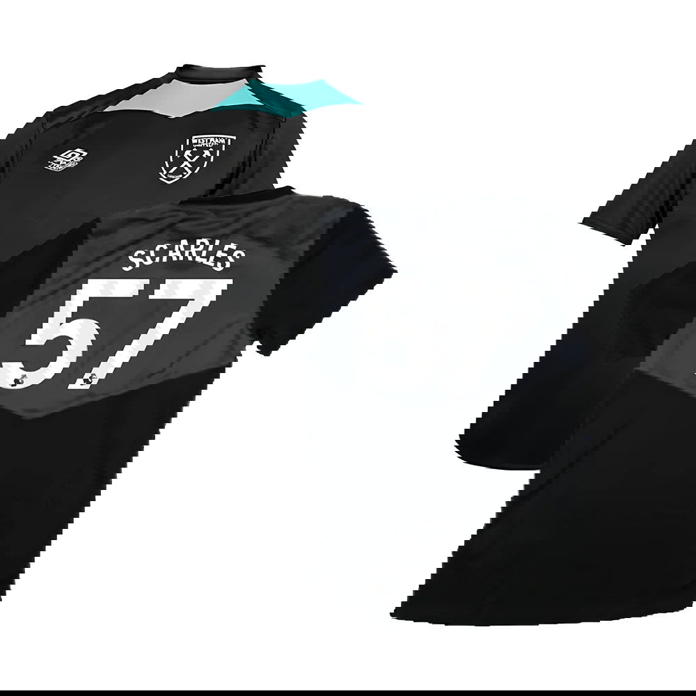 2024-2025 West Ham Training Jersey (Black) - Kids (Scarles 57)