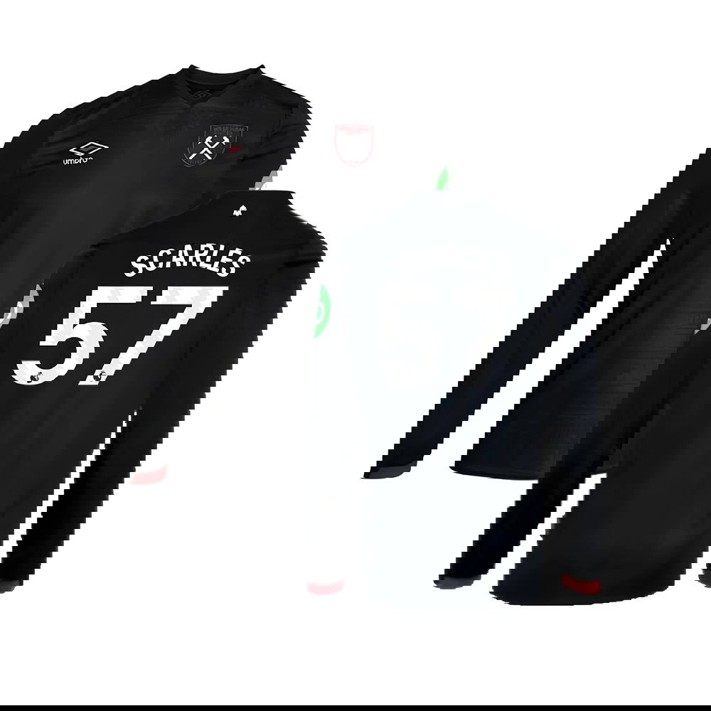 2024-2025 West Ham Long Sleeve Away Shirt (Kids) (Scarles 57)