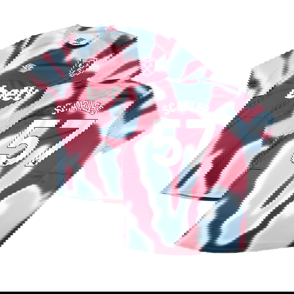 2024-2025 West Ham Warm Up Jersey (New Claret) (Scarles 57)