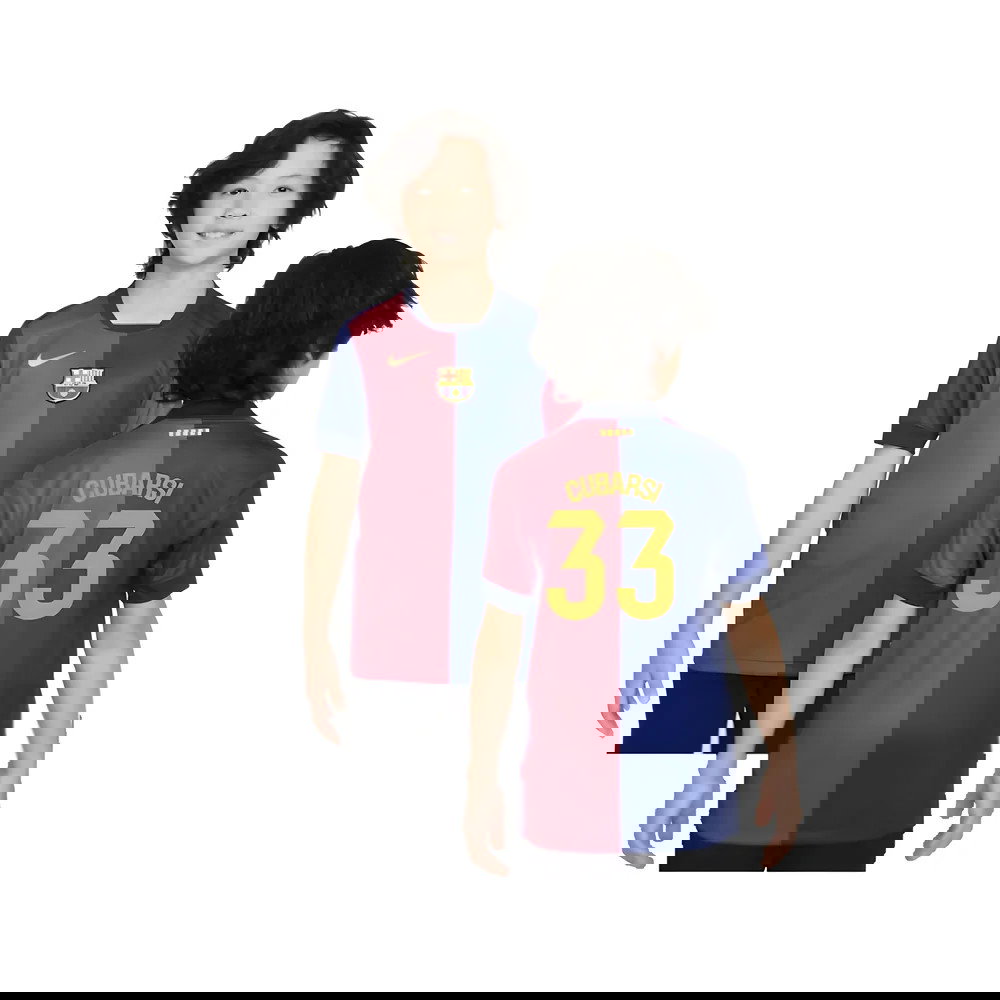 2024-2025 Barcelona Home Shirt (Sponsorless) - Kids (Cubarsi 33)